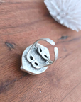 Bague pierre bleue