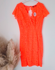 Robe chic orange fluo