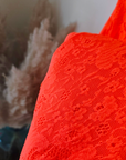 Robe chic orange fluo
