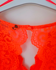 Robe chic orange fluo