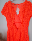 Robe chic orange fluo
