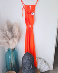 🔥Robe orange fluo