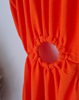 🔥Robe orange fluo