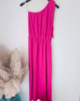 Robe fuchsia & son ruban