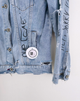 Veste tags en denim