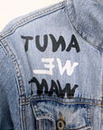 Veste tags en denim