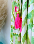 Robe verte dos nu en soie