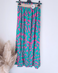 Jupe fendue léo fuchsia