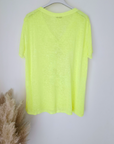 Tee-shirt skull jaune fluo