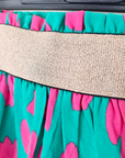 Jupe fendue léo fuchsia