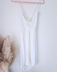 Robe White gaz de coton