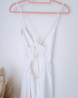 Robe White gaz de coton