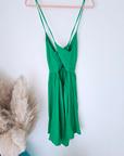 Robe green gaz de coton