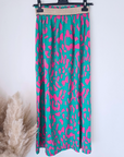 Jupe fendue léo fuchsia