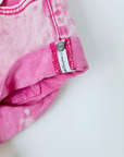Short en denim rose