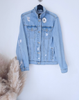 Veste en jean brodée