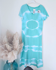 Robe tie bleu