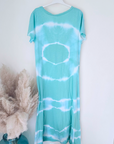 Robe tie bleu