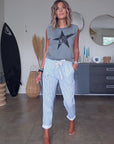 Pantalon rayé