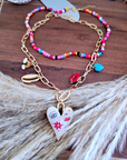 Double collier cœur