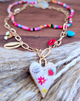 Double collier cœur