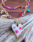 Double collier cœur