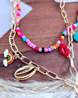Double collier cœur