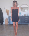 Robe noire bustier