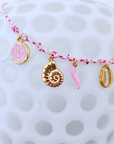 Collier boho rose