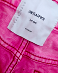 Short en denim rose