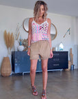 Short lin & coton