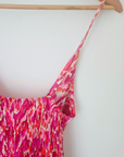 Robe léo rose fuchsia