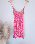 Robe léo rose fuchsia