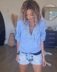Chemise bleue originale