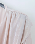 Robe beige et argentée