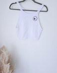 Ensemble blanc top & jupe en crochet