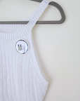Ensemble blanc top & jupe en crochet