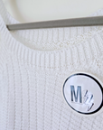 Ensemble blanc top & jupe en crochet