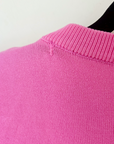 Pull rose casual-chic