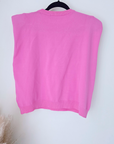 Pull rose casual-chic