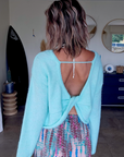 Pull glamour vert menthe