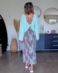 Pull glamour vert menthe