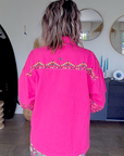Veste surchemise fuchsia