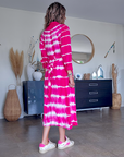 Robe tie and dye fuchsia