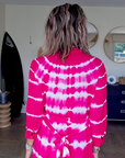 Robe tie and dye fuchsia