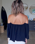 Blouse black épaules dénudées