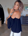 Blouse black épaules dénudées