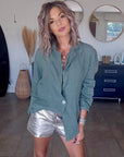 Veste surchemise kaki