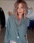 Veste surchemise kaki