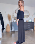 Pantalon black jambes larges